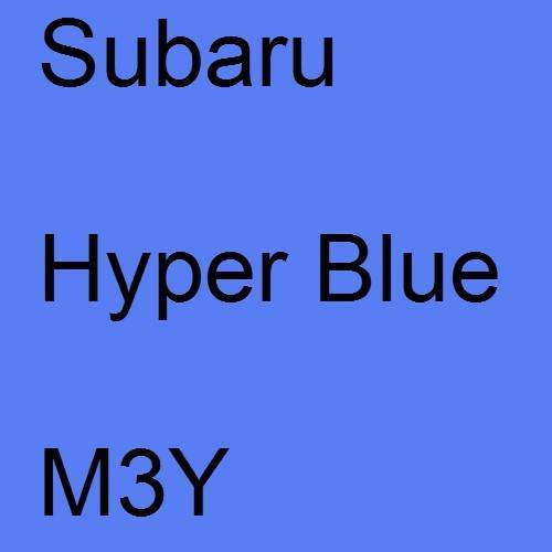 Subaru, Hyper Blue, M3Y.